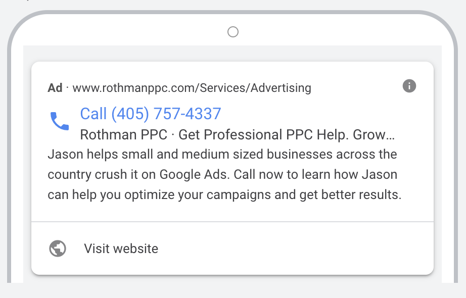 Call-Only Ads